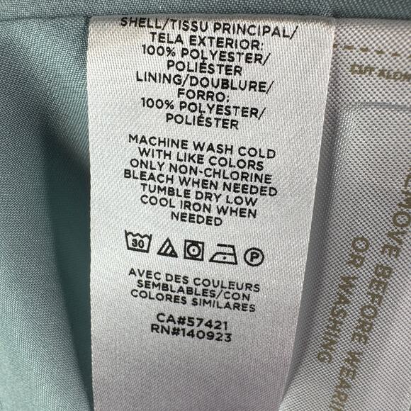 Loft Leopard Print V-Neck Swing Dress Blue Black Animal Print Relaxed Fit L - Picture 9 of 9